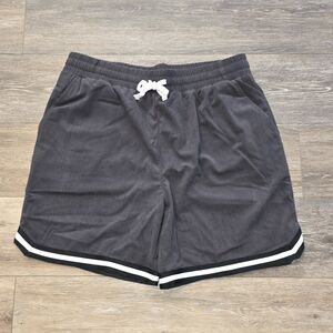 BP. Men's Large Gray Shorts with White Trim Athletic Shorts New w/out Tags!